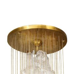 Exceptional Mazegga Glass Feather Chandelier 1960s - 2536712
