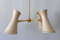 Exceptional Mid Century Modern 8 Flamed Sputnik Chandelier or Pendant Lamp 1950s - 2008628