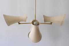 Exceptional Mid Century Modern 8 Flamed Sputnik Chandelier or Pendant Lamp 1950s - 2008633