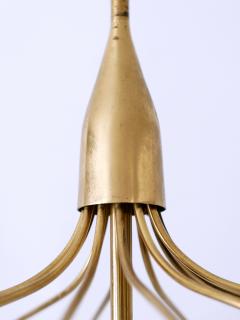 Exceptional Mid Century Modern Nine Flamed Chandelier or Pendant Lamp 1950s - 3051614
