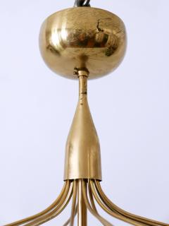 Exceptional Mid Century Modern Nine Flamed Chandelier or Pendant Lamp 1950s - 3051620