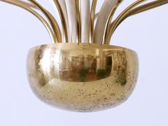 Exceptional Mid Century Modern Nine Flamed Chandelier or Pendant Lamp 1950s - 3051621