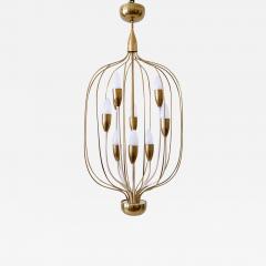 Exceptional Mid Century Modern Nine Flamed Chandelier or Pendant Lamp 1950s - 3053091