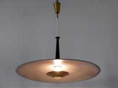 Exceptional Mid Century Modern Pendant Lamp or Hanging Light Germany 1950s - 3908402