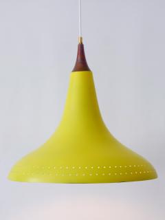 Exceptional Mid Century Modern Perforated Aluminium Pendant Lamp Austria 1960s - 3235512