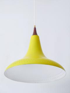 Exceptional Mid Century Modern Perforated Aluminium Pendant Lamp Austria 1960s - 3235531