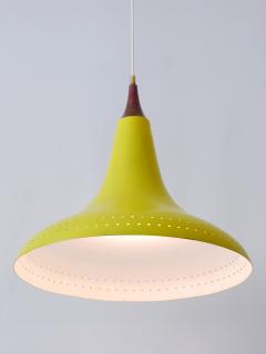 Exceptional Mid Century Modern Perforated Aluminium Pendant Lamp Austria 1960s - 3235532