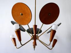 Exceptional Mid Century Modern Sputnik Pendant Lamp or Chandelier Germany 1950s - 2242253