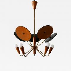 Exceptional Mid Century Modern Sputnik Pendant Lamp or Chandelier Germany 1950s - 2244526