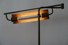 Exceptional Modernist Bauhaus Articulated Brass Clamp Table Lamp Germany 1930s - 2018756
