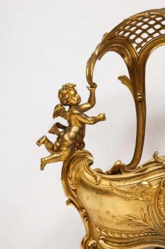 Exceptional Napoleon III French Ormolu Fireplace Log Cradle Holder Centerpiece - 2140761