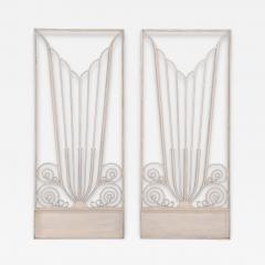 Exceptional Pair of Art Deco Style Iron Door Panels  - 4708196