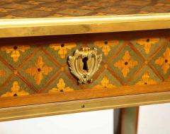 Exceptional Pair of French Ormolu Mounted Parquetry and Marquetry Side Tables - 2142129