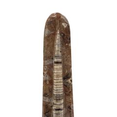 Exceptional Pair of Obelisk Shaped Fossil Sculptures 1980s - 3159657
