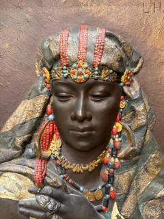 Exceptional Pair of Signed Louis Hottot Orientalist Polychrome Relief Panels - 4624205