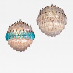 Exceptional Pair of Spherical Poliedri Chandeliers Murano - 3002424