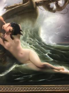 Exceptional Quality Berlin K P M Porcelain Plaque Kiss of the Wave  - 805963