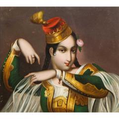 Exceptional Quality Miniature Painting of an Orientalist Turkish Dancer 1860 - 1174236