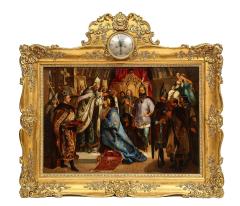 Exceptional Quality Oil on Tin Painting Coronation 19th Century - 2137344