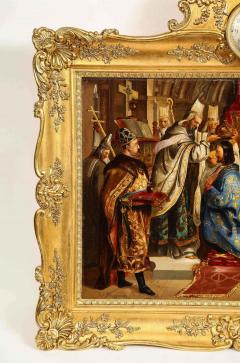 Exceptional Quality Oil on Tin Painting Coronation 19th Century - 2137346