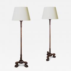Exceptional Swedish Art Deco pair of standing lamps - 4443966