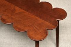 Exceptional Swedish Modern Cloud Form Mahogany Coffee Side Table 1940s - 4391282