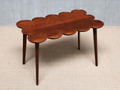 Exceptional Swedish Modern Cloud Form Mahogany Coffee Side Table 1940s - 4391289