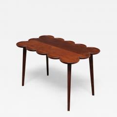 Exceptional Swedish Modern Cloud Form Mahogany Coffee Side Table 1940s - 4392289