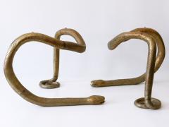 Exceptional Two Python Based Solid Brass Coffee Table Germany 1980s - 2609575