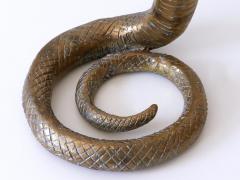 Exceptional Two Python Based Solid Brass Coffee Table Germany 1980s - 2609578
