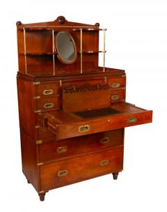 Exceptional Victorian Teak Campaign Chest - 4141181
