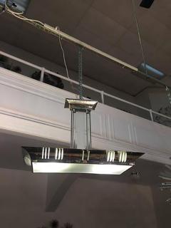 Exceptional and Rare Chrome Art Deco Chandelier - 447349