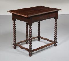 Exceptional and Rare Five Legged Bobbin Turned Charles II Table - 2499259