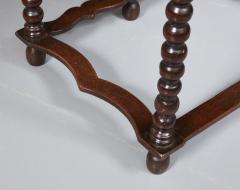 Exceptional and Rare Five Legged Bobbin Turned Charles II Table - 2499265