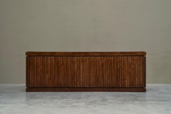 Exceptional and Unique Freestanding Sideboard in Solid Oak Belgium 1970 - 4803610