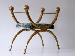 Exceptionally Beautiful Mid Century Modern Brass Bench or Stool 1950s Italy - 2624143