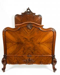 Exceptionally Hand Carved Matching Pair Single Bed - 1131393