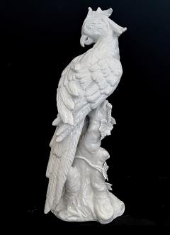 Exceptionally Large Italian Majolica White Glazed Parrot - 4313604