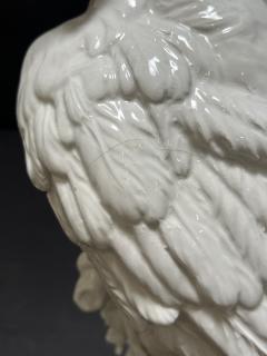 Exceptionally Large Italian Majolica White Glazed Parrot - 4313611