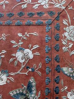 Exhibited Framed Fine Chinese Embroidery Silk Panel Qing Dynasty - 2744380