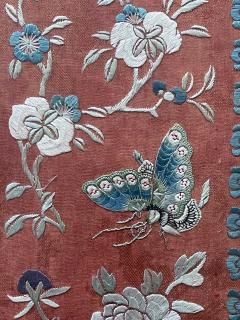 Exhibited Framed Fine Chinese Embroidery Silk Panel Qing Dynasty - 2744381