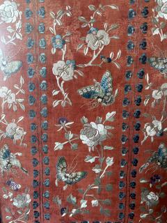 Exhibited Framed Fine Chinese Embroidery Silk Panel Qing Dynasty - 2744384