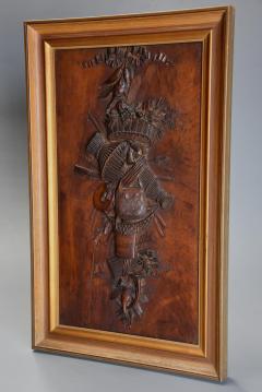 Exhibition quality 19th century Continental fruitwood trophy carving - 4774283