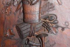 Exhibition quality 19th century Continental fruitwood trophy carving - 4774377