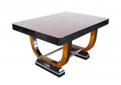 Expandable Art Deco Dining Table Thuja Roots Lacquered France circa 1930 - 4267840