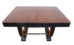 Expandable Art Deco Dining Table Thuja Roots Lacquered France circa 1930 - 4267841