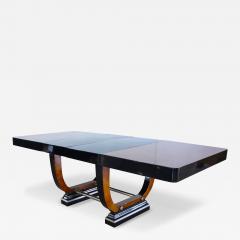 Expandable Art Deco Dining Table Thuja Roots Lacquered France circa 1930 - 4583512