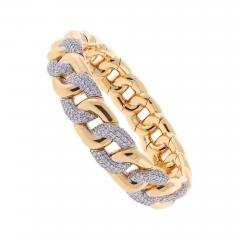 Expandable Pink Gold Diamond Bracelet - 2626063