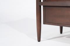 Exposed Framework Bedside Tables in Walnut by John Stuart C 1950s - 3562598