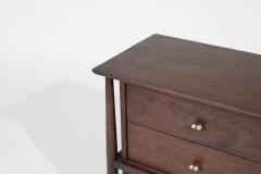 Exposed Framework Bedside Tables in Walnut by John Stuart C 1950s - 3562599